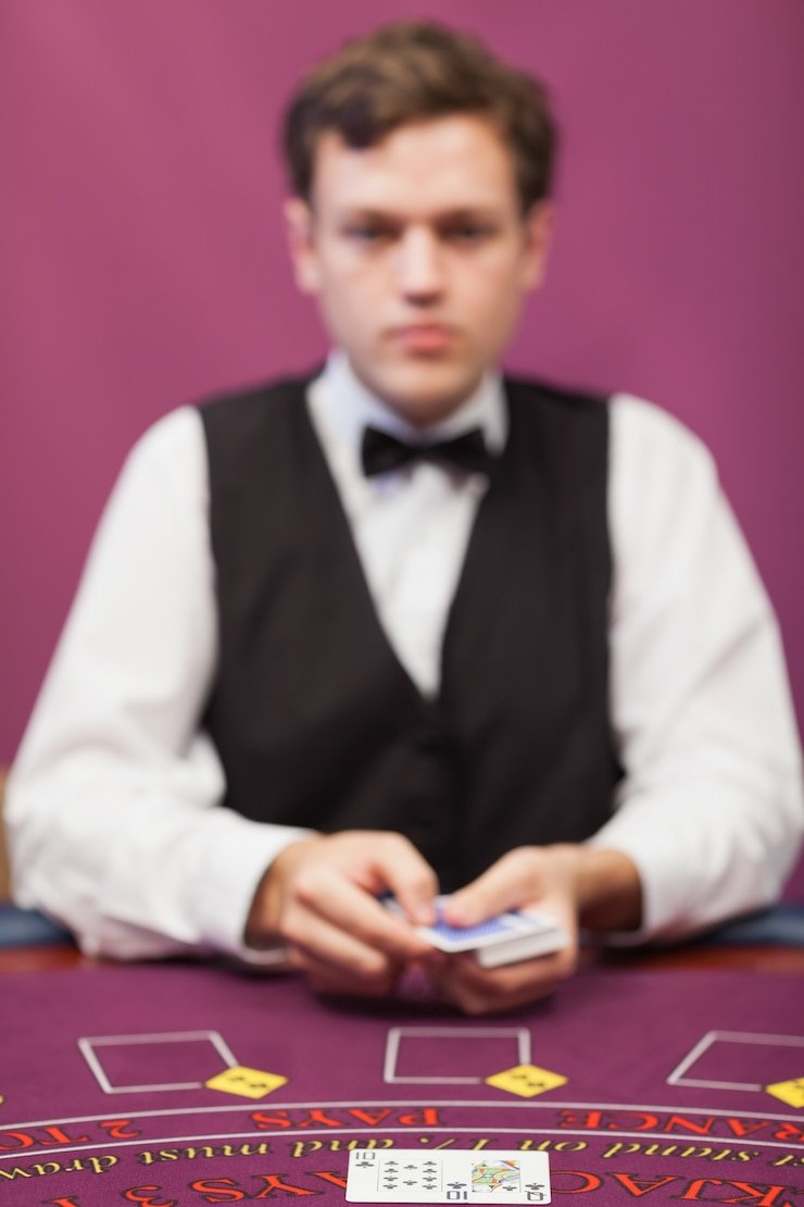 Meja Three Card Poker dengan dealer profesional meriah4d